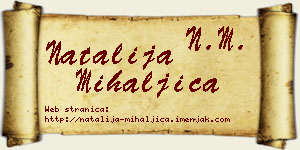 Natalija Mihaljica vizit kartica